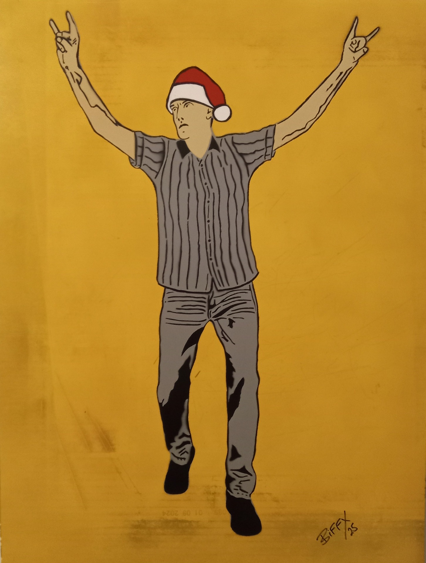 Good times by biffx, this original one-off handmade stencil artwork. This will be on a wall or fence in Warrington very soon, street art. All artwork is documented by the artist 