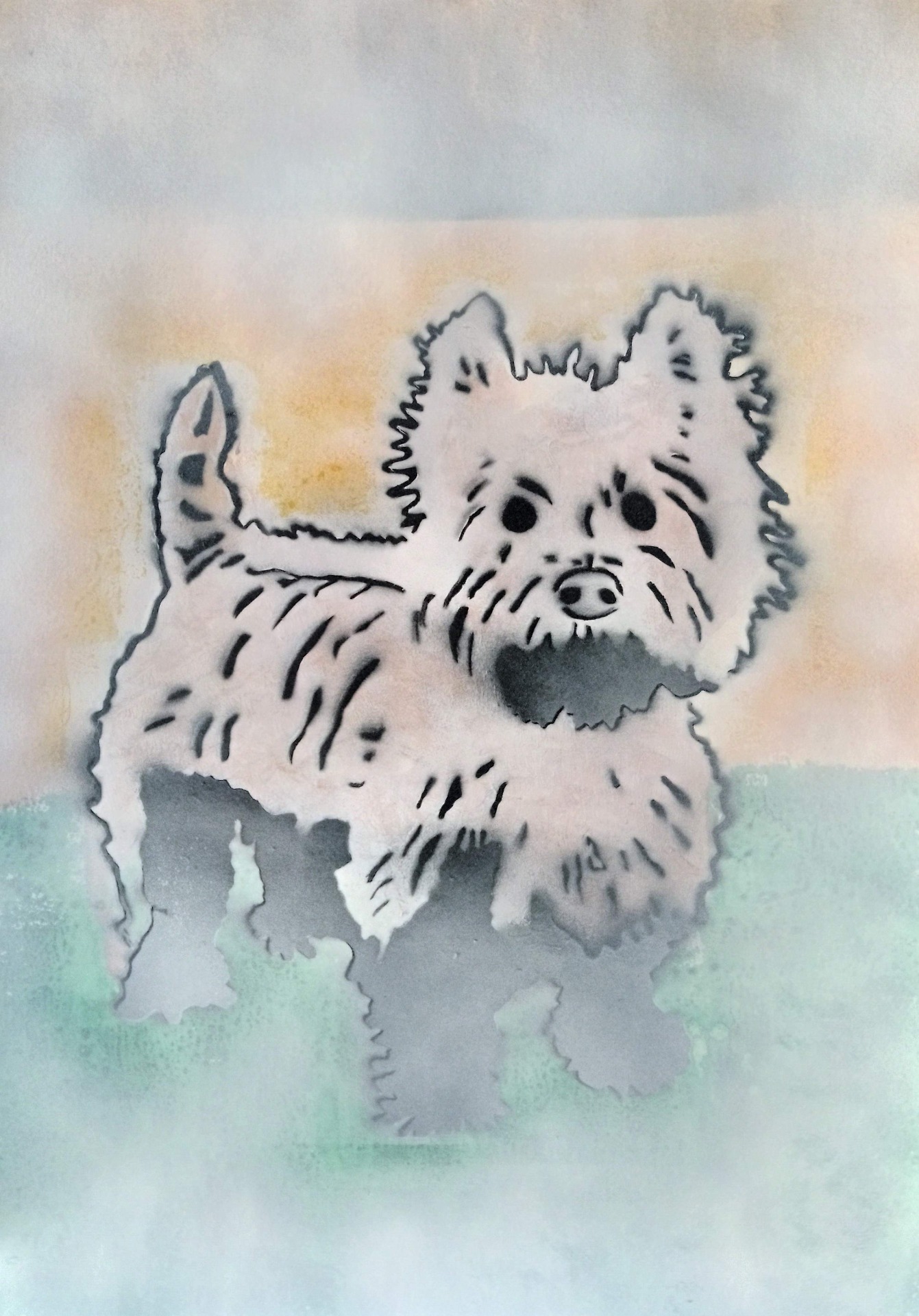 Westie the dog, done by biffx, signed leBON 
