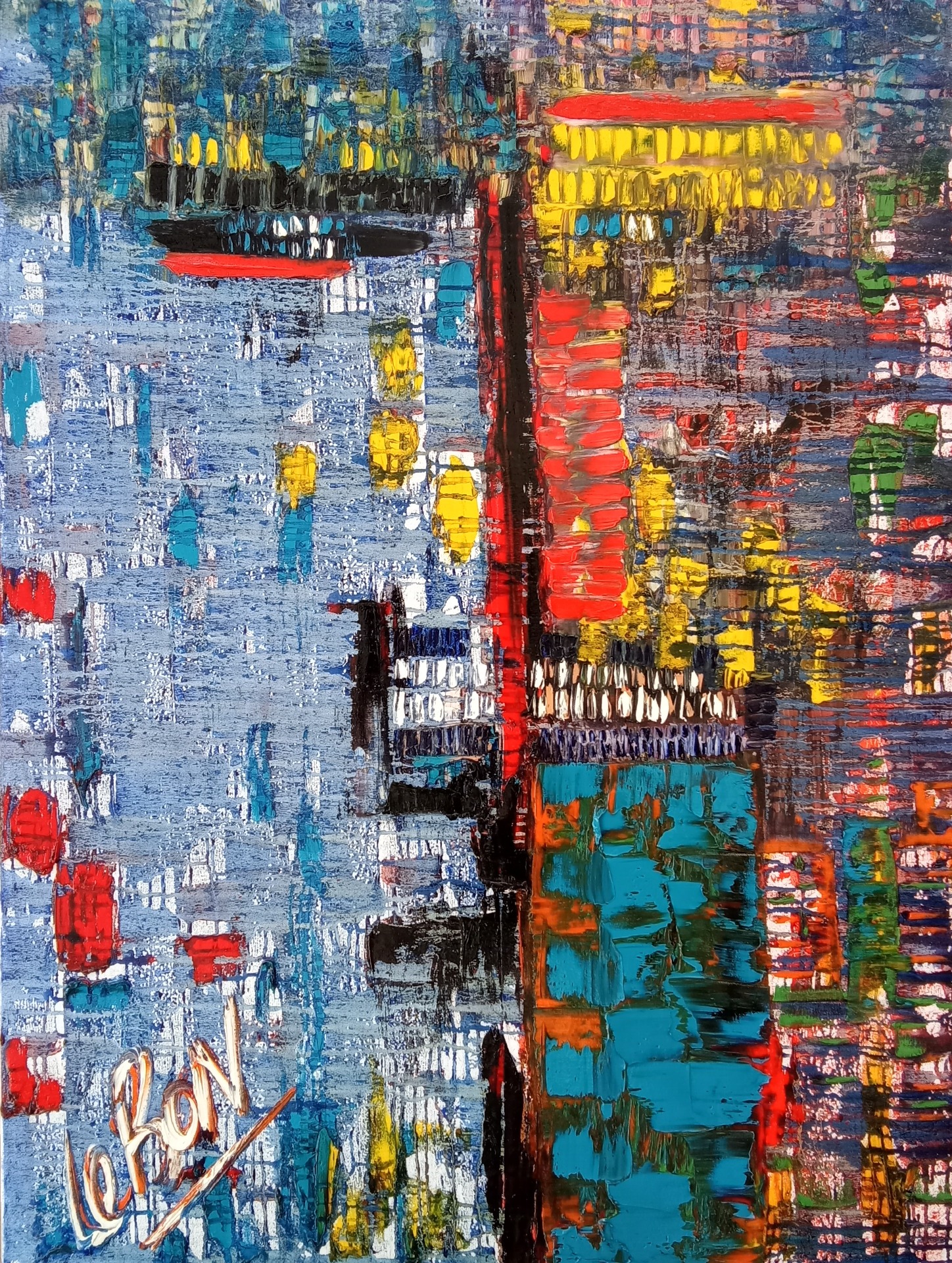 Oil painting on canvas painted and varnish in 2020 size 4 feet by 3 feet by the tag name leBON Asking price £100,000 Comes with a "Certificate of Provenance" 